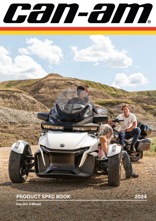 Каталог аксесуарів для трициклів Spyder та Ryker Can-Am On-Road 2024